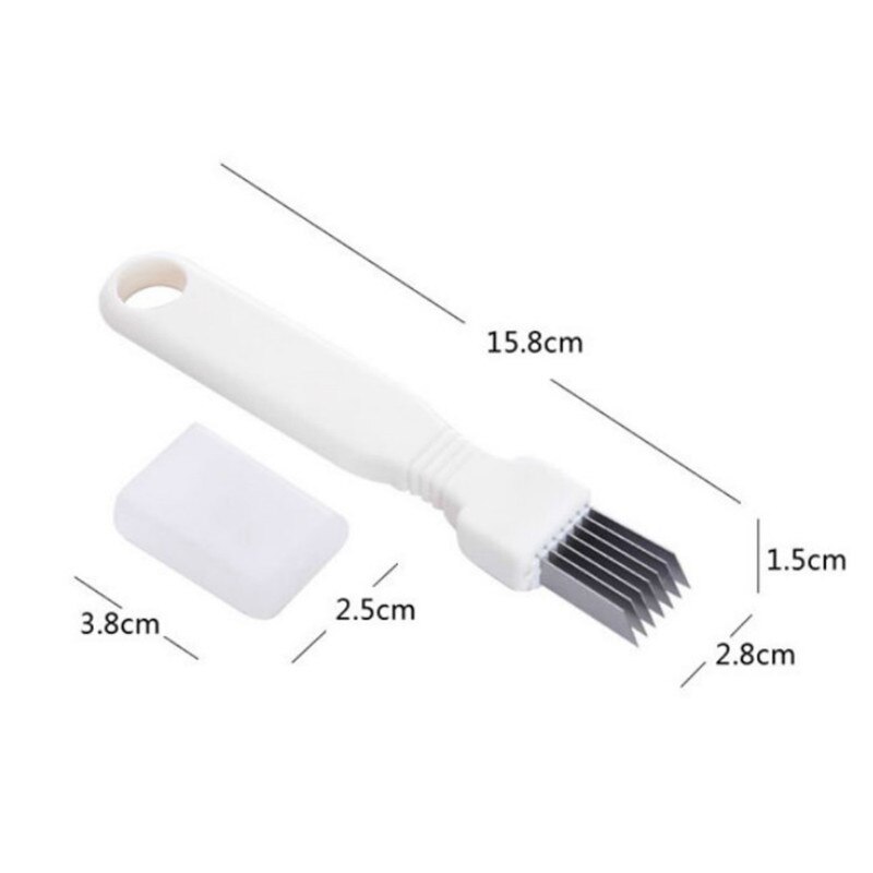 Cortador de vegetales de cebolla Multi Chopper Sharp Scallion utensilios de cocina con cuchillas para triturar rebanadas cubiertos 5ZCF189