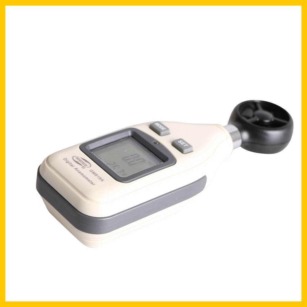 Portable Anemometer High Precision Digital display Handheld windmeter with LCD backlight Meter 0-30m/s GM816A-BENETECH