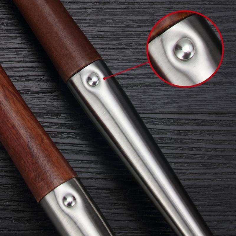 Steel Kitchen Wok Spatula Spoon Chinese Cooking Tool Durable Wooden Bar Kitchen Safety Handle Tools T7g6