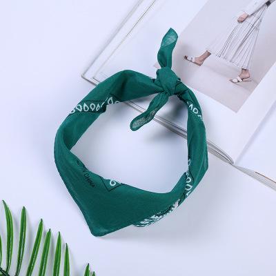 2020New Aangekomen Unisex Hip Hop Zwarte Bandana Mode Hoofddeksels Haarband Sjaal Pols Wraps Vierkante Sjaals Afdrukken Zakdoek: 16