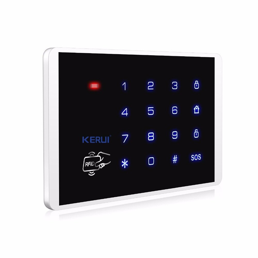 K16 Draadloze RFID Touch Toetsenbord Voor Pstn GSM Persoonlijke Huis Alarm Systeem 433MHz Wachtwoord Toetsenbord systeem