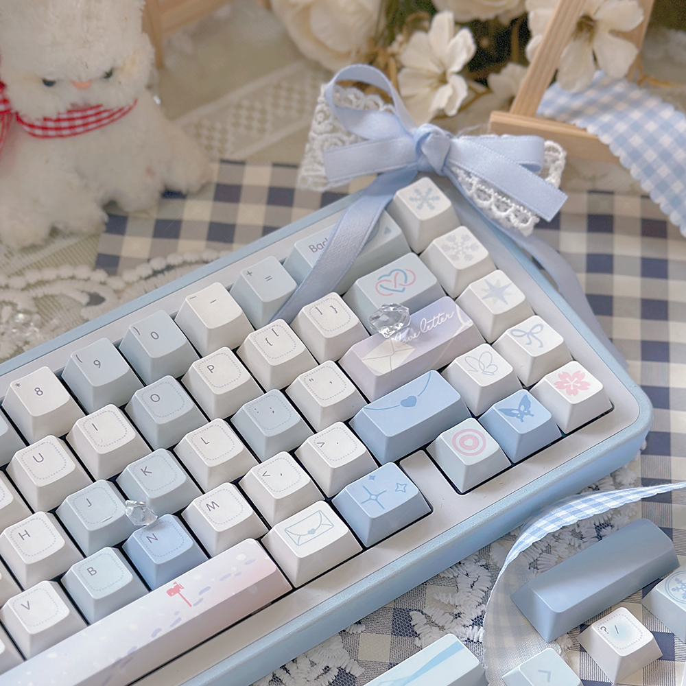 95 Keys Cherry Profile PBT Keycaps Love Letter Theme Key Caps for Gaming Mechanical Keyboard 61/64/68/75Keys AULA F75 Key Caps ﻿