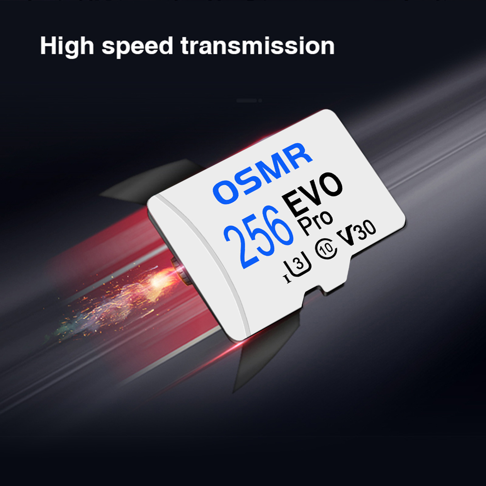 Osmr memory card micro 256/128/64/32gb tf card  a2 u3 class 10 mini tf card  u3 tf card for mobile phone car device computer