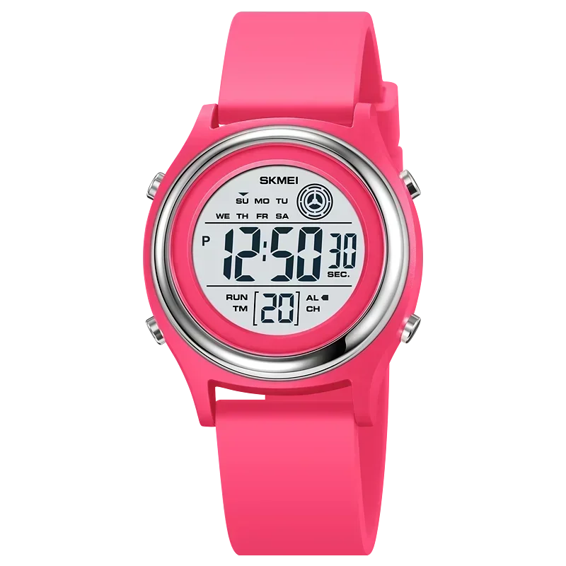 Skmei luxe waterdichte schokbestendige sport countdown horloges dames digitale polshorloge voor vrouwen stopwatch lady girl relojes 2094: Roos