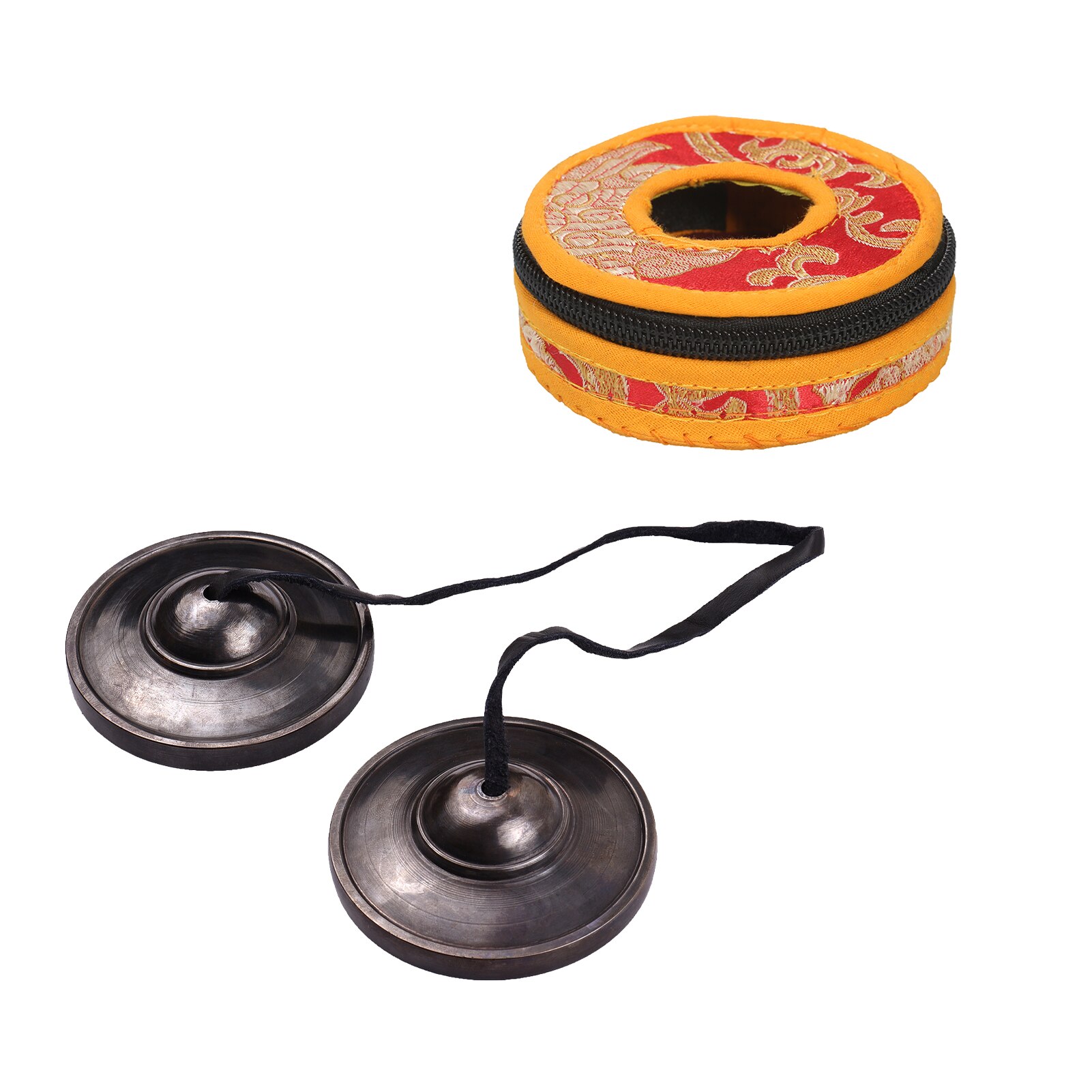 3-Cal brązowy talerz dzwonek małe talerze instrument muzyczny robić medytacji uspokojenie (78mm szerokości)