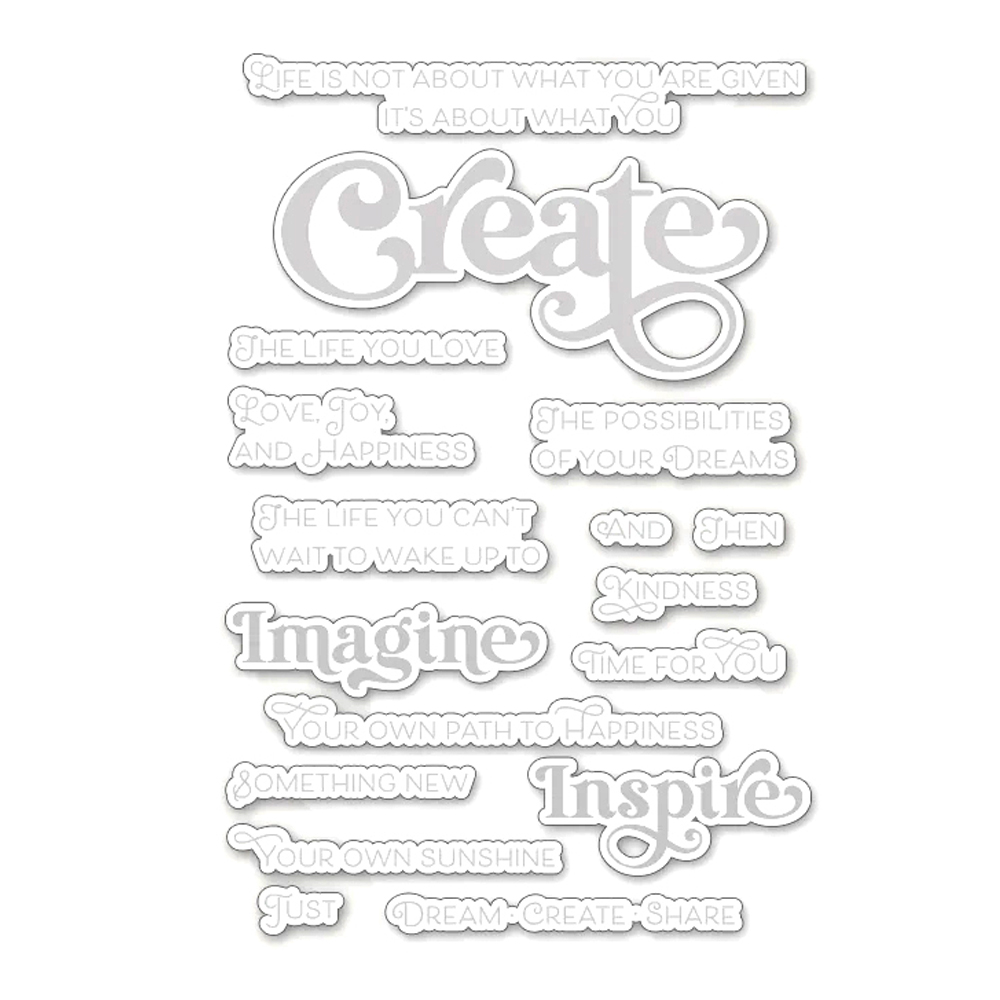 Metallskärverktyg/transparent stämpel skapa föreställ dig inspirera vänlighet gör-det-själv-pyssel kort albumtillverkning scrapbooking stencil: Beige