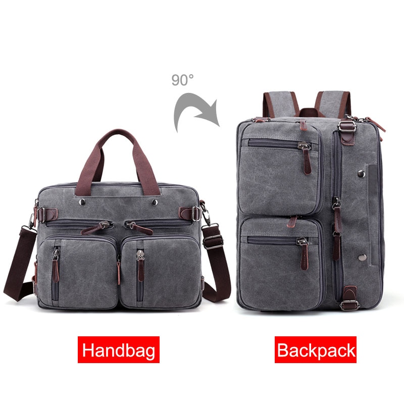 Men Canvas Briefcase Business Laptop Handbag Large Messenger Shoulder Bag Big Casual Male Tote Back Bags Travel Suitcase XA162ZC