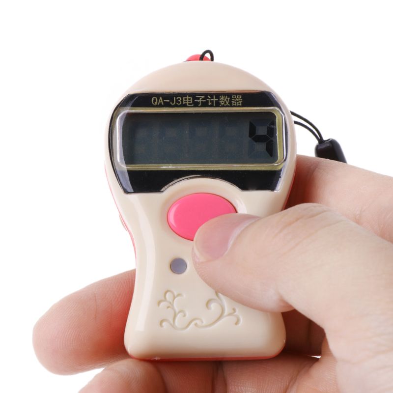 0-99999 Digital Tally Counter LCD Electronic Manual Clicker ABS Finger Counter H3CC