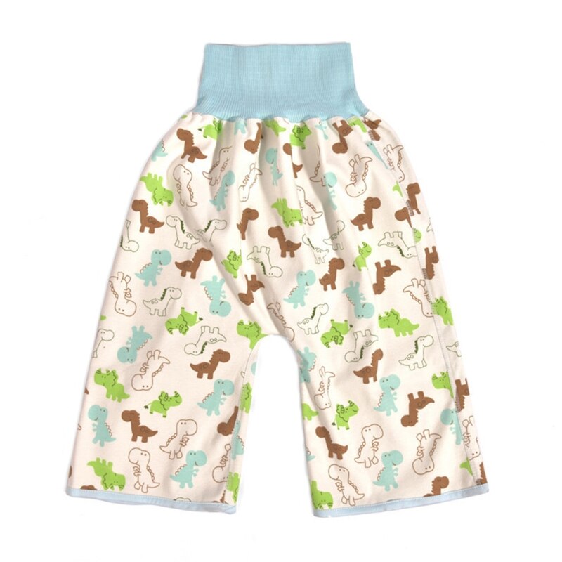 2 in 1 comfortabele babyluier rok shorts puur katoen anti-bedplassen waterdicht absorberend wasbaar trainingsluierbroekje