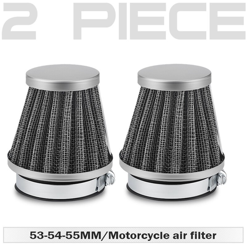 53 54 55 motorcykel luftfilter rundt metal luftrenser skum til hnoda: 2 stk