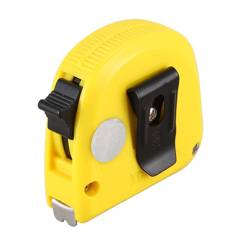 3 meter retractable yellow measuring tape, in steel, for measurements