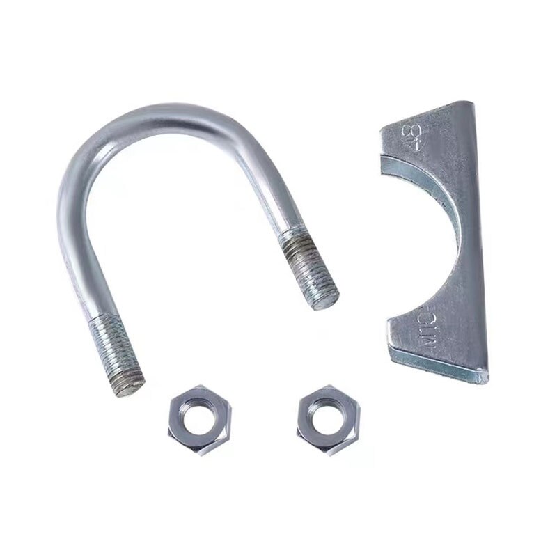 1Pcs Gelden Hij Auto Uitlaatpijp Link Klem Rvs Pijp Vaststelling Throat38mm-76mm