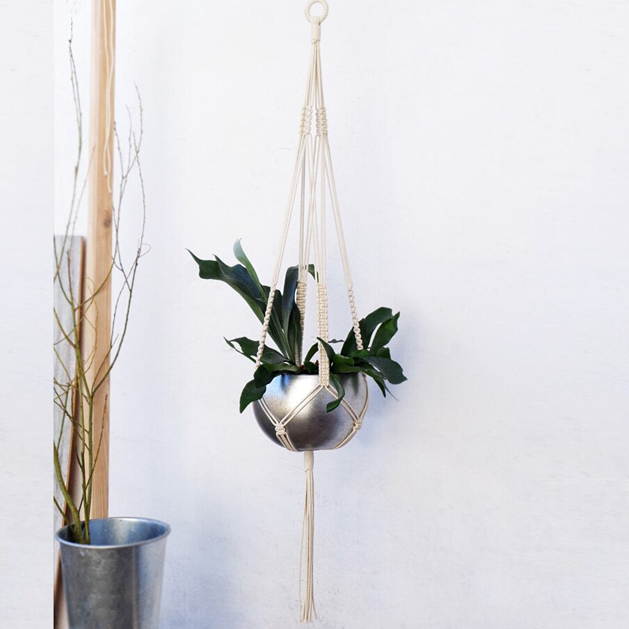 Colgador de macramé para planta, colgador de maceta para decoración del hogar,: BBWH1003