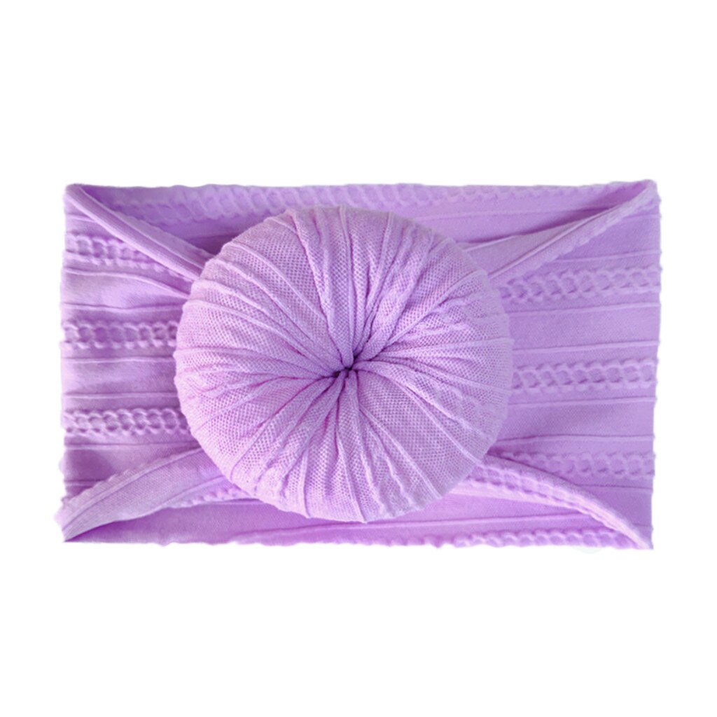 Baby Turban Hat with Bow Children Hats Cotton Blend Newborn Beanie Top Knot Caps Kids Photo Props Baby Shower accessories: R