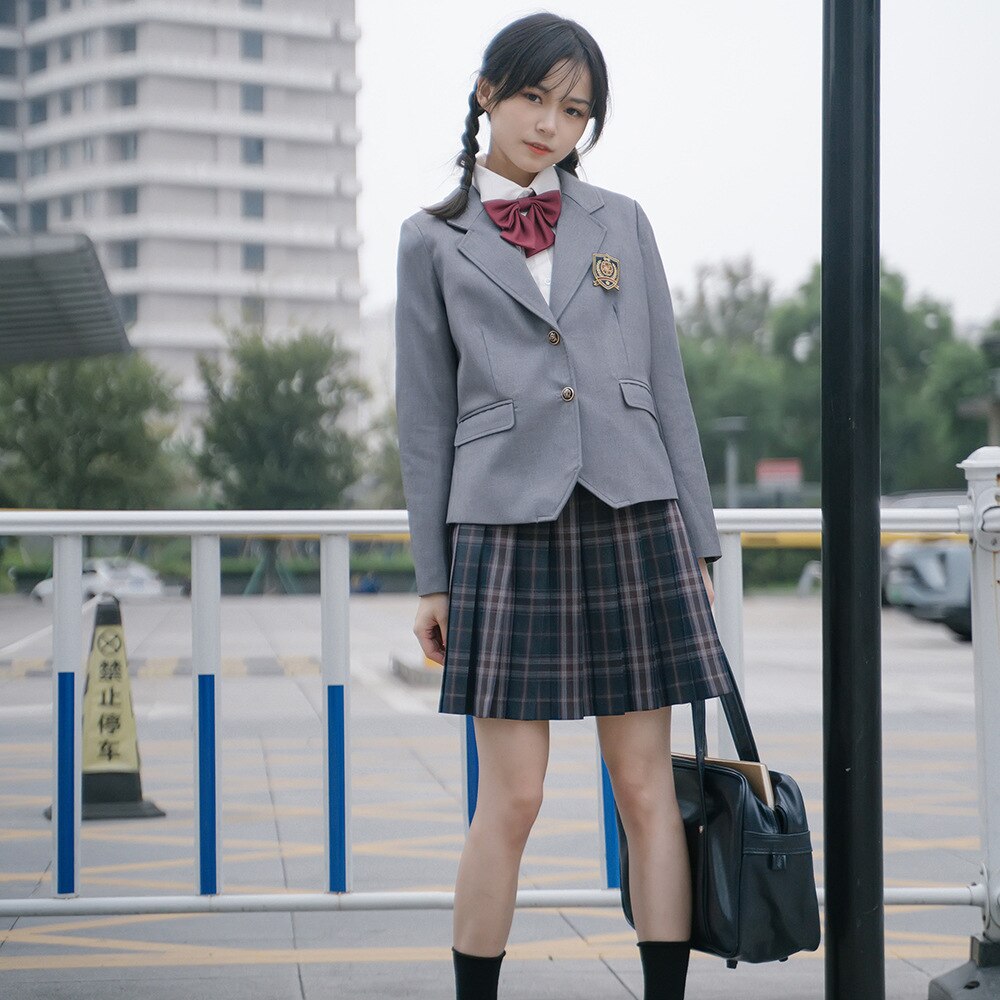 Uniforme escolar japonés para chica, conjunto para la vuelta al cole, uniforme jk, tops