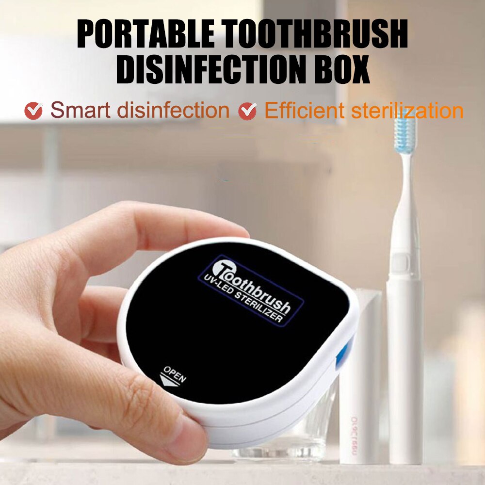 Portable UV profond porte-brosse à dents étui brosse à dents désinfectant mural ou comptoir utiliser brosse à dents stérilisateur pour la maison