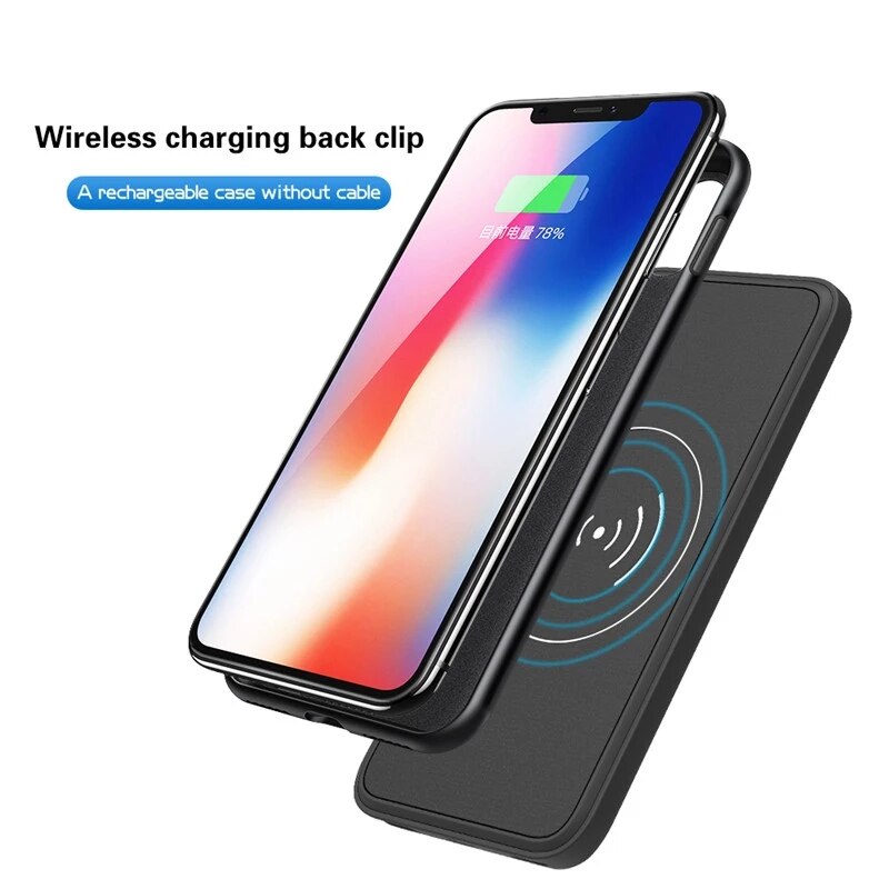 KQJYS Wireless Magnetic Battery Charger Case For Samsung Galaxy S8 Plus Portable Power Bank Case For Galaxy S8 Battery Case
