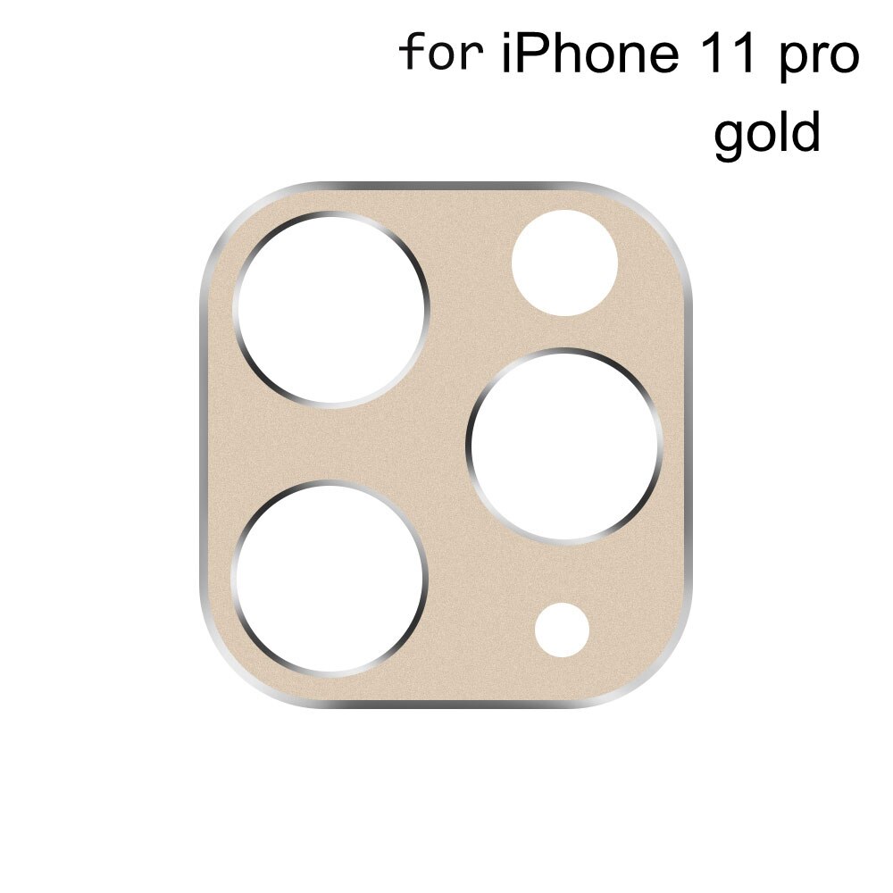 Volle Abdeckung Kamera Objektiv Metall Ring Protector für iPhone 11 Pro/11 Pro/11 Zurück Kamera Objektiv Schutzhülle fall telefon zurück protector: gold11 pro