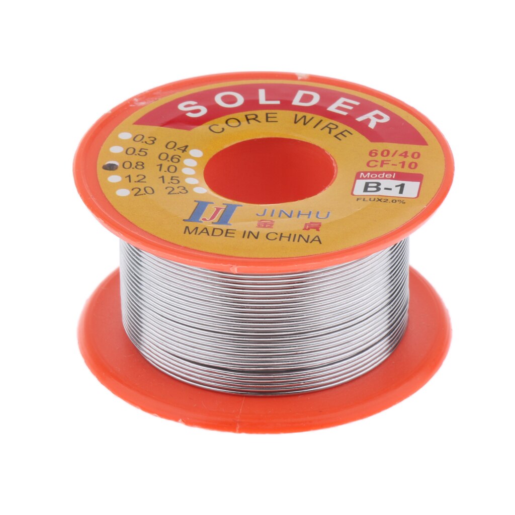 60/40 Tin Lead Solder Wire Rosin Core Soldering 2% Flux Reel 0.8mm 50g