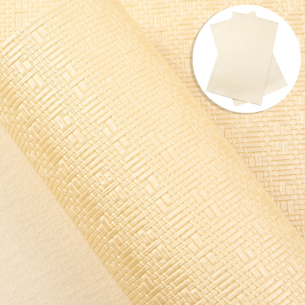 Hoja de piel sintética tejida, tejido de vinilo, artesanía de cuero sintético para fabricación de arcos de pendientes, 20x34cm, 1Yc10308: 1101788002