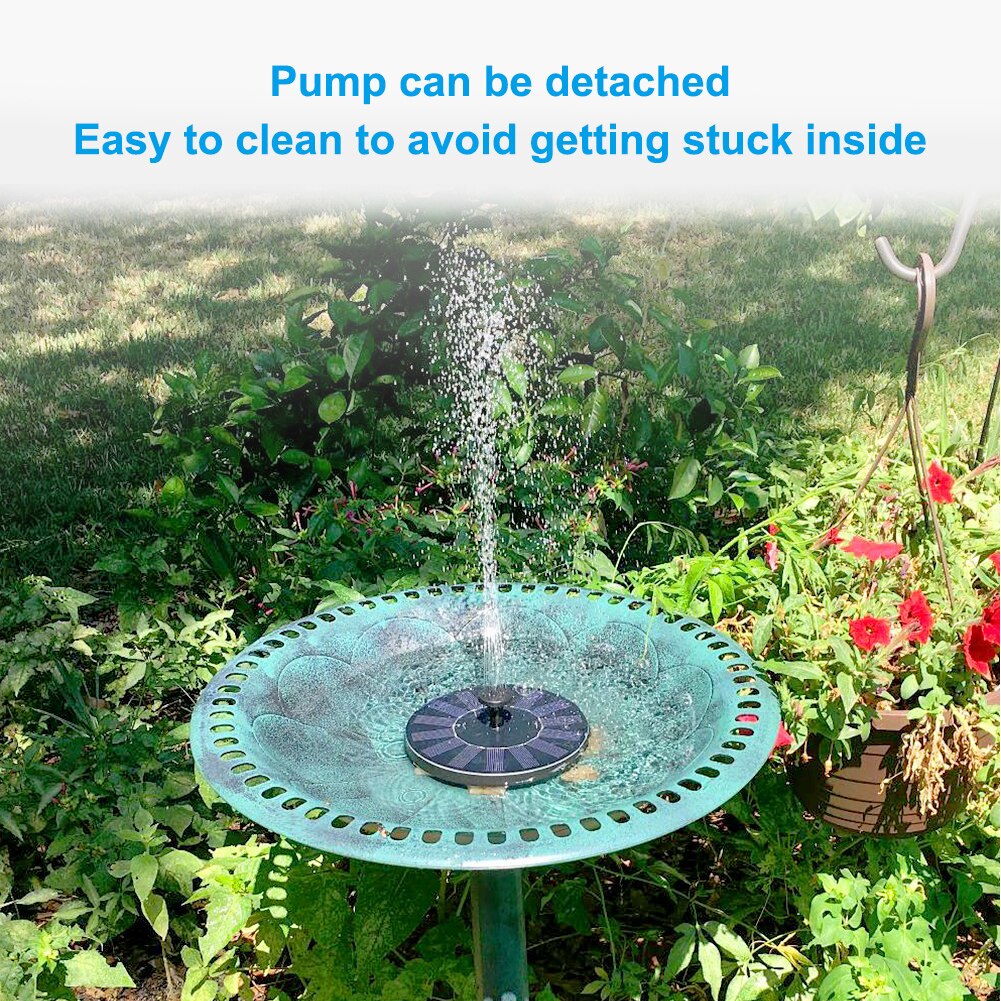 Solar Floating Pump 4 Nozzles Solar Fountain Garden Water Fountain Pool Pond Decor Solar Panel Powered Fountain Water Pump