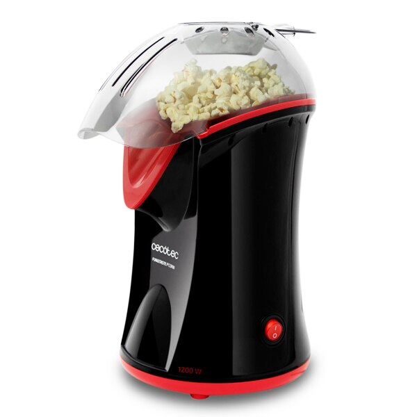 Fabricante de palomitas Cecotec diversión y sabor P'Corn 1200W Negro