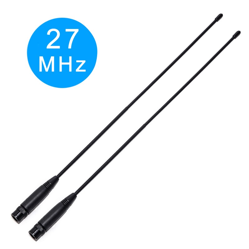 ABBREE AR-771 27Mhz 39.5CM BNC Whip Antenna for Cobra Midland Uniden Anytone Handheld CB Radio: 2pcs