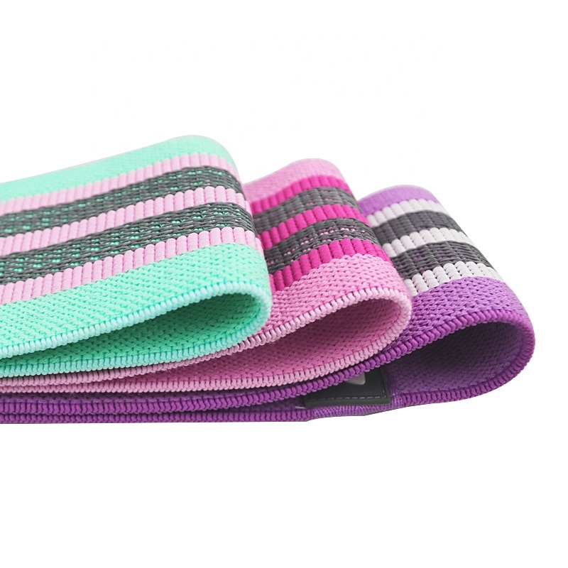 3 Level Rubber Resistance Band Set Elastic Non-slip Fitness Gym Bands Expander Yoga Booty Loop Home Workout Equipment 90-150LB