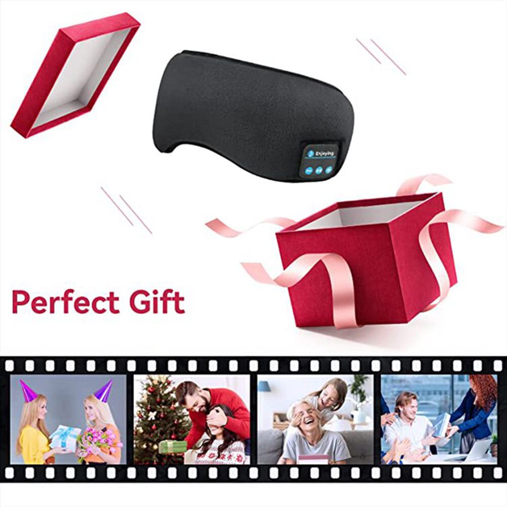 Sleeping Eye Mask Cotton Set White Noise,3D Music Eye Mask, Wireless Bluetooth 5.0, HD Stereo Speakers For Insomnia Sleepers
