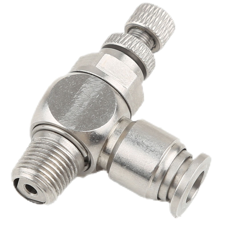 304 Pneumatic fitting SL6-M5 1/8"-6mm Throttle valve pressure reduce control regulating SL10-02 SL6-01 SL8-01 SL6-02