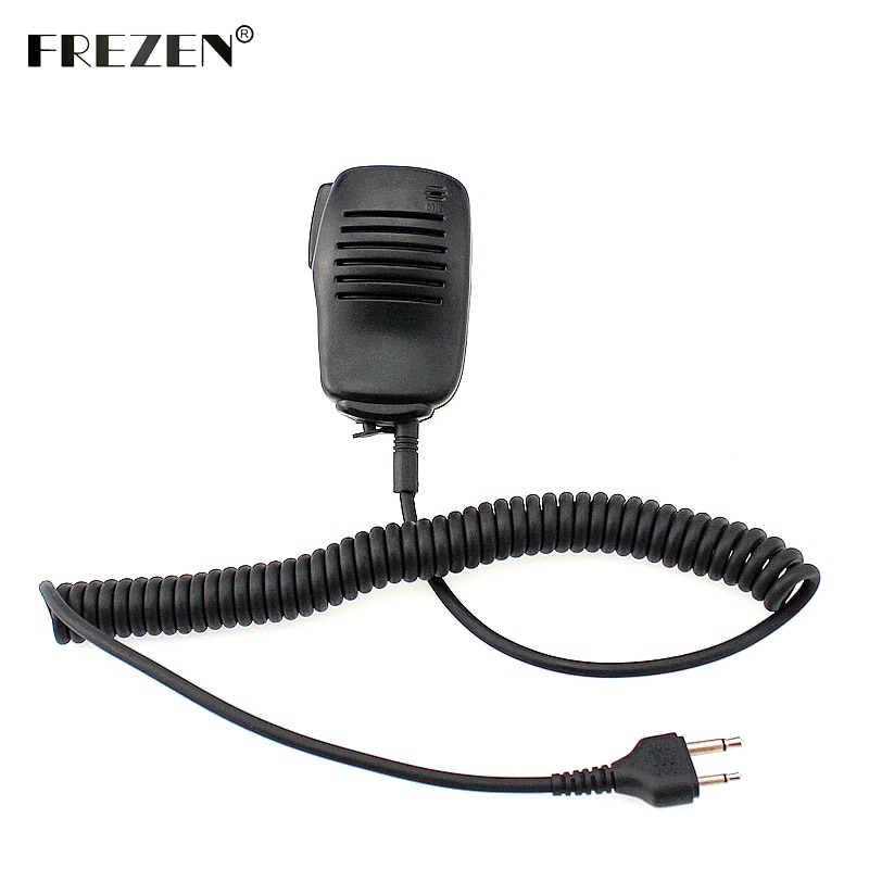 Portable Mini Speaker Mic Microphone PTT for Icom Two Way Radio IC-F3 SL25 V80 for Cobra Walkie Talkie HH37ST FRS90