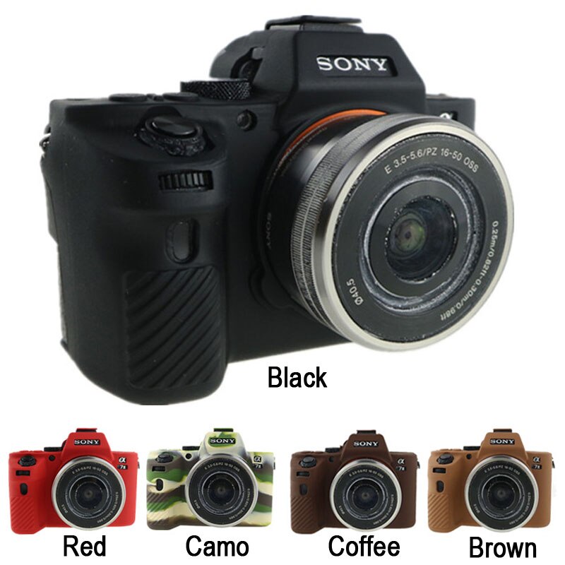 Funda de goma de silicona para cámara Sony Alpha A7 Mark II A72 A7II
