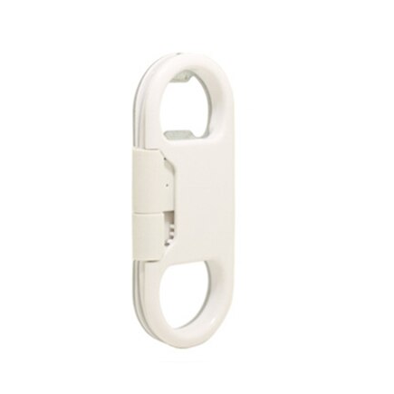 Sleutelhanger Opladen Sync Cord Kabels Micro Usb Kabel Bier Flesopener Voor Samsung Voor Iphone Ios Xiaomi Android Telefoon Oplader: White / For iphone