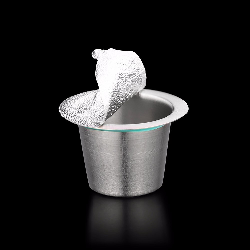 40 stk forseglinger påfyll nespresso kaffe kapsler klistremerker påfyllbare nespress kaffe pod film gjenbrukbare italienske kaffefiltre lokk