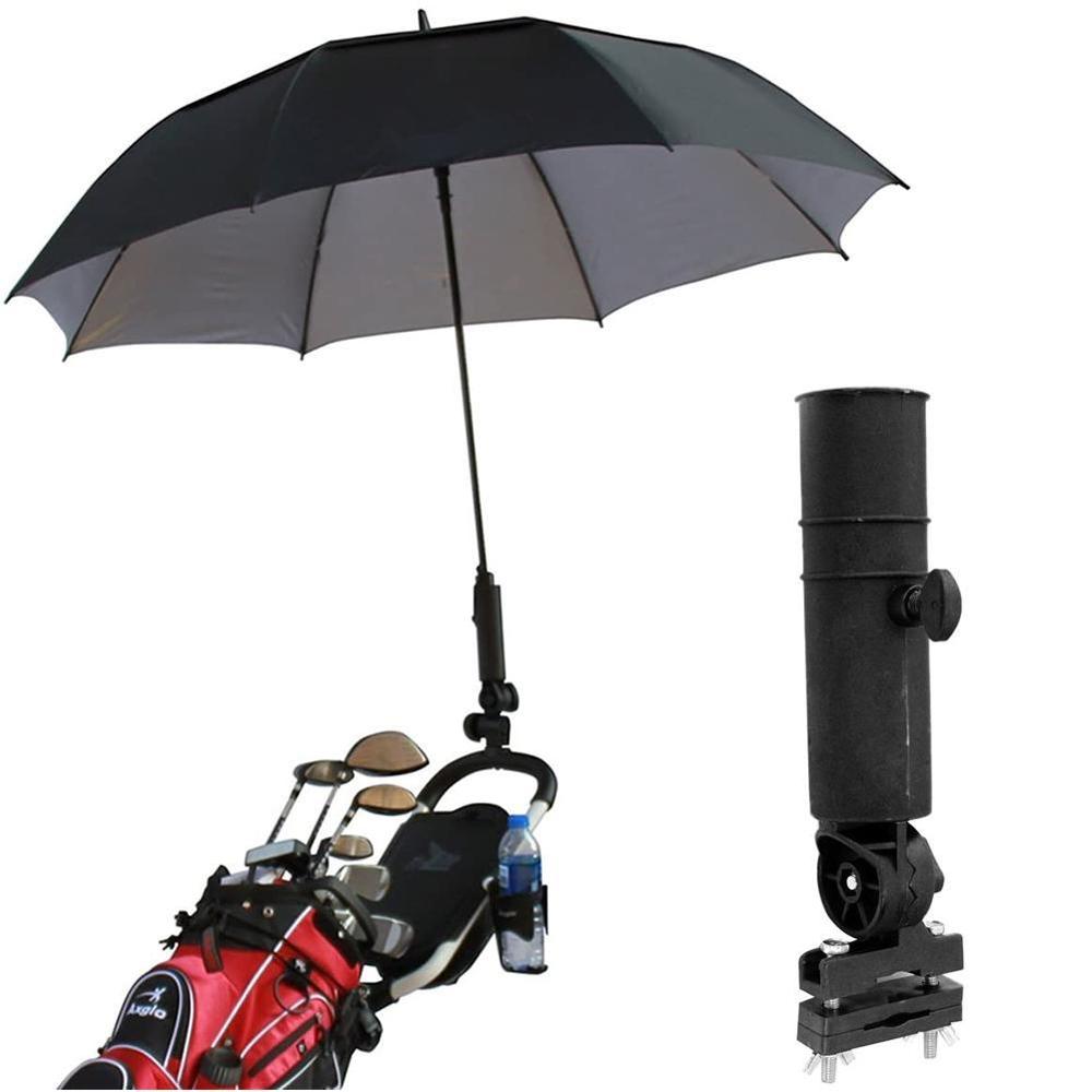 Golfvagn paraplyställ slitstarkt golfklubb paraply buggy för cykel hjullås stativ babykontakthållare dubbelställ barnvagn  r1 c 6