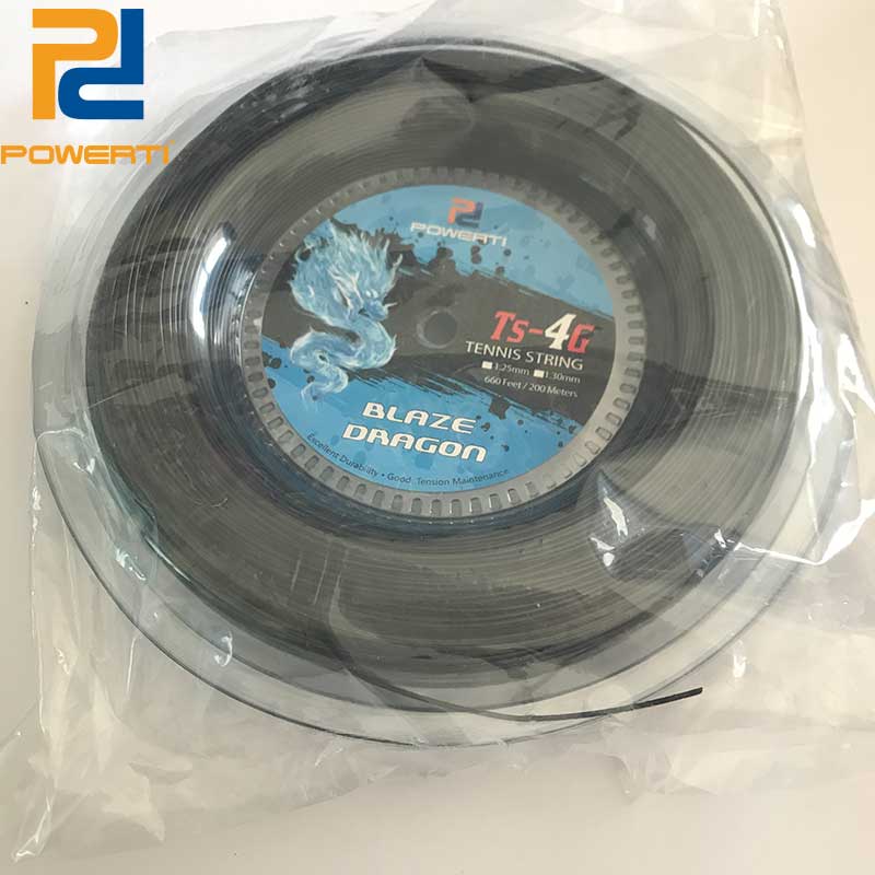 POWERTI TS-4G 1.3mm Tennis String 200m Reel Polyester Raquete Tenis Training Gym Sport Playing String