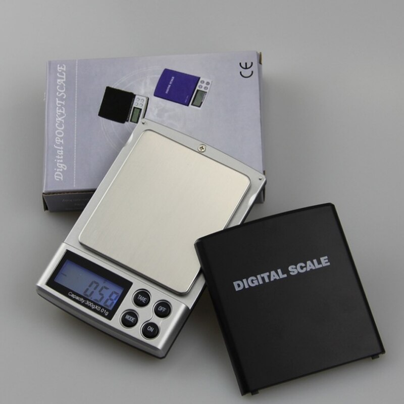 Mini bærbar smykkevægt lcd elektronisk lomme digital sæk diamant vejer gram vægt sække 0.01g præcision