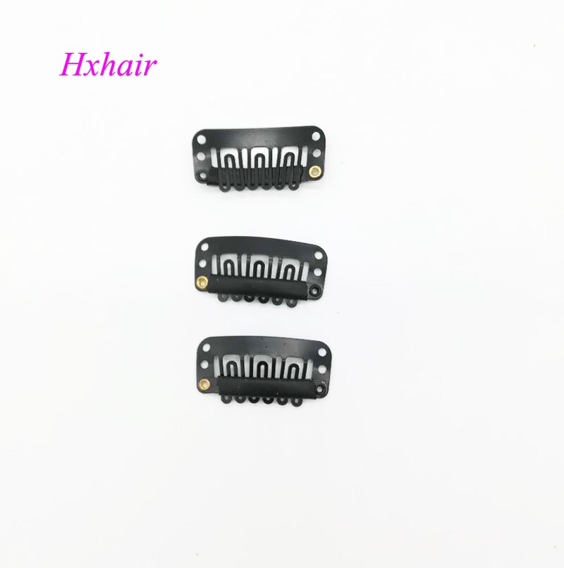 - 100 stk 32mm parykker snap clips / toupe snap clips til hair extensions / weft hair extensions