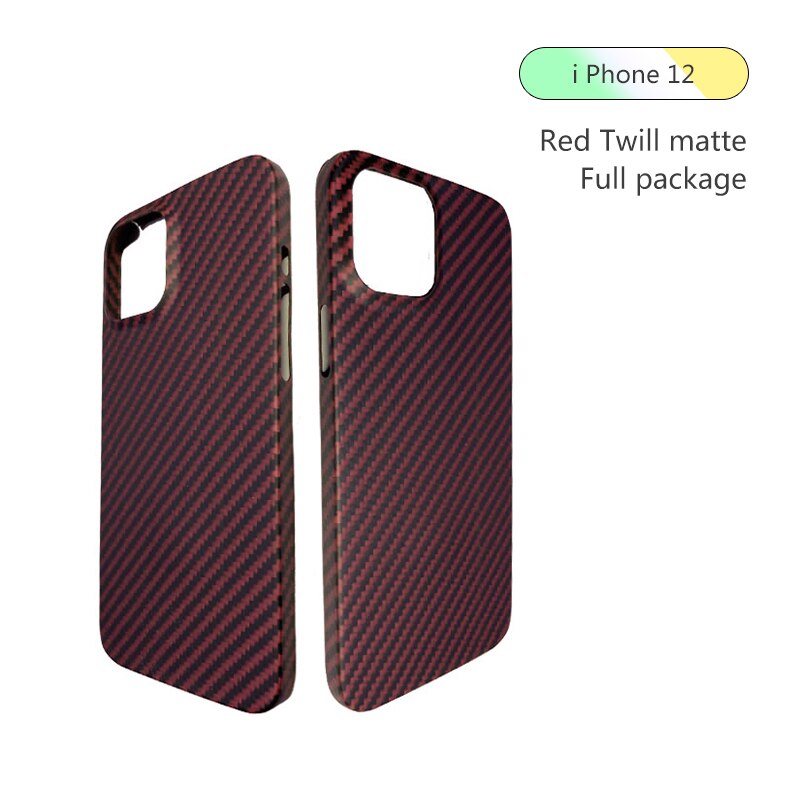 Aramid Fiber Carbon Fiber Case Voor Iphone 12Mini 、 Iphone 12 、 12 Pro 、 12Pro Max Gevallen Matte Aramid Fiber Ultra Dunne Telefoon Cover: 12 -rde