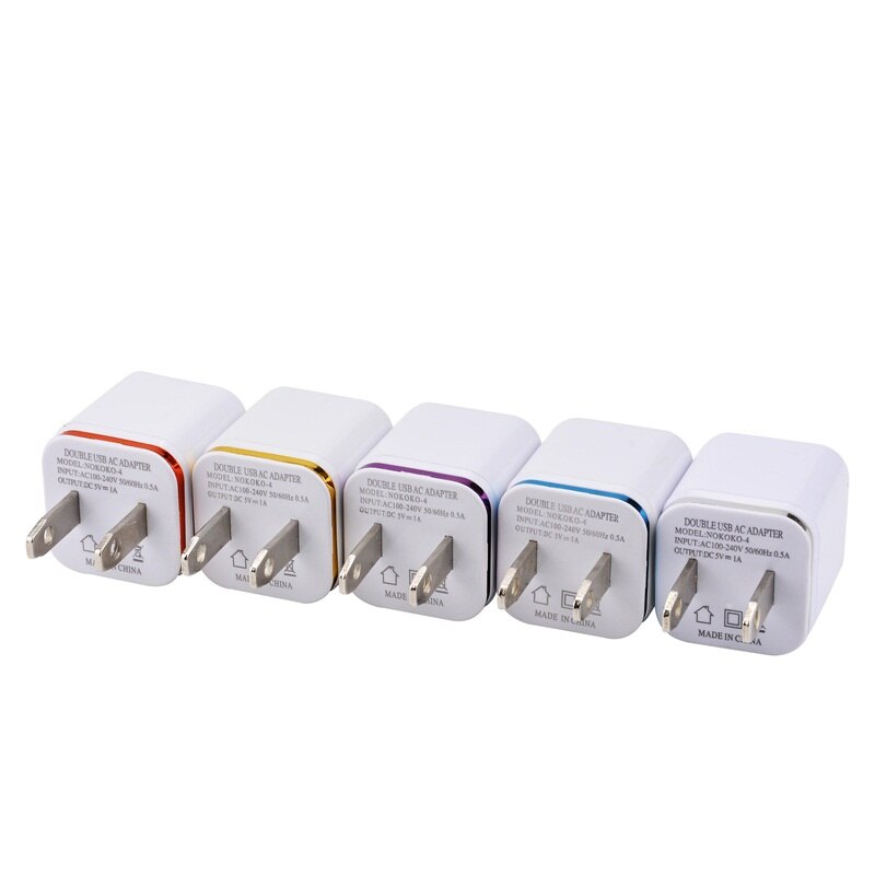 20Pcs Universal 5W Usb Wall Charger Adapter Eu Us Plug Travel Ac Power Charger Opladen Voor iphone Samsung Huawei
