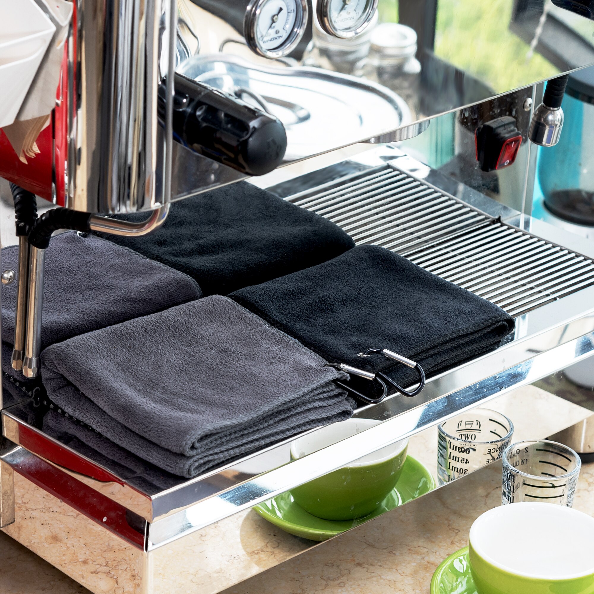 Barista Microfiber Zeer Absorberende Doek Thee Handdoek 2 Stuks 60*30 Cm Koffie Machine Cafe Reiniging Handdoek Doek Voor stoom Wand