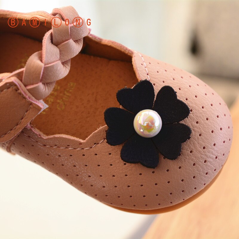 Sweet Toddler Girls Sandals Flowers Baby Dresses Shoes Floral Children Girls Princess Shoes Kids Summer Party Footwear S186