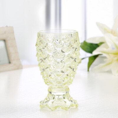 Glassett Fiske Skjell Tykt Juiceglass Drikkeglass Husholdning 6 Farger Blyfritt glass Vannkopp: Lys gul