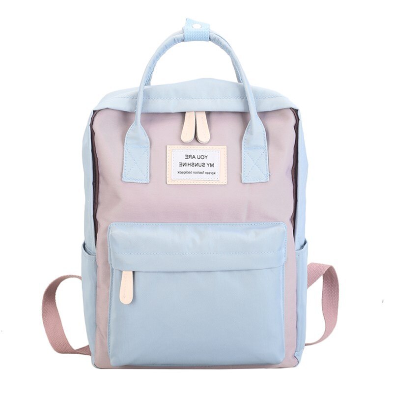 Kvinder lærred rygsække slik farve vandtæt skoletasker til teenagere piger store søde laptop rygsæk patchwork kawaii rygsæk