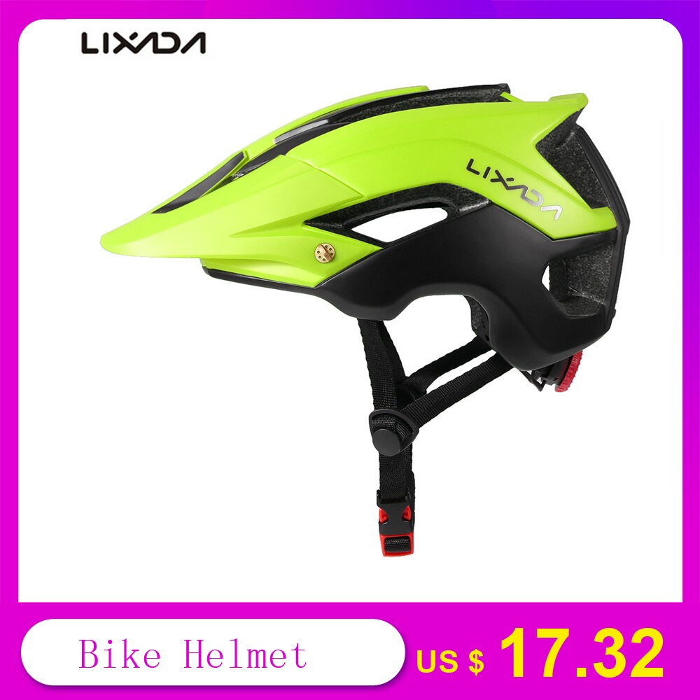 Lixada Unisex Fiets Helm Mtb Road Helm Capacete Eps 13 Vents Integraal-Gegoten Fietshelm Voor Casco Bicicleta