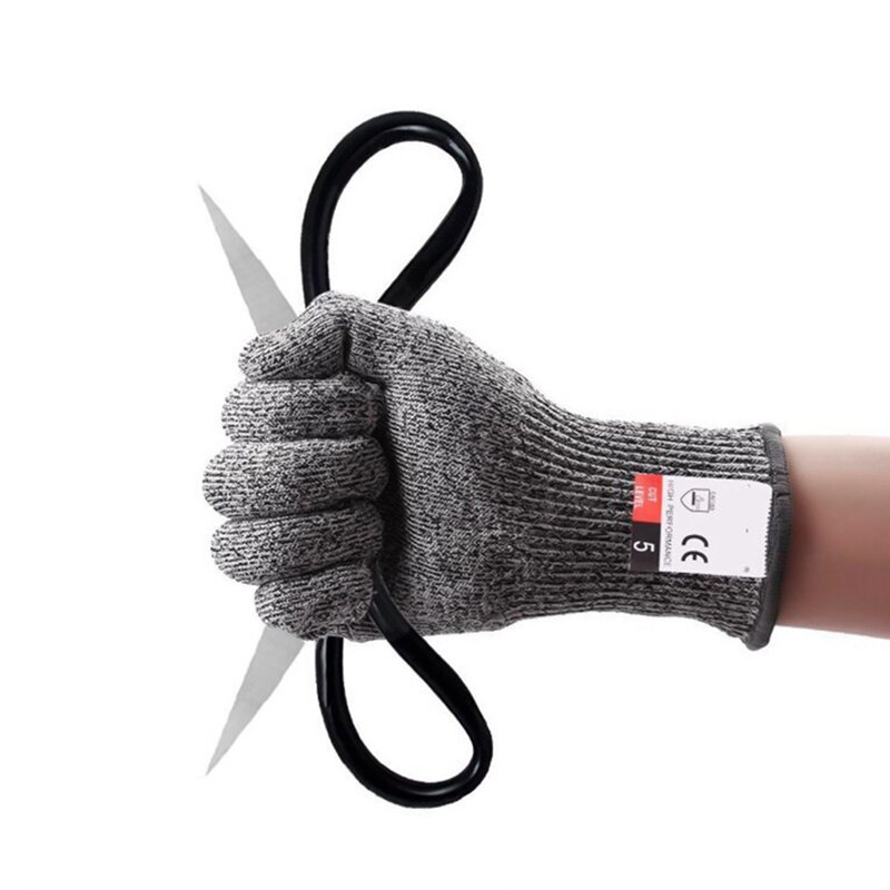 Anti-skære handsker sikkerhedsskæresikker stiksikker rustfri ståltråd metal mesh køkken slagter skærebestandige sikkerhedshandsker