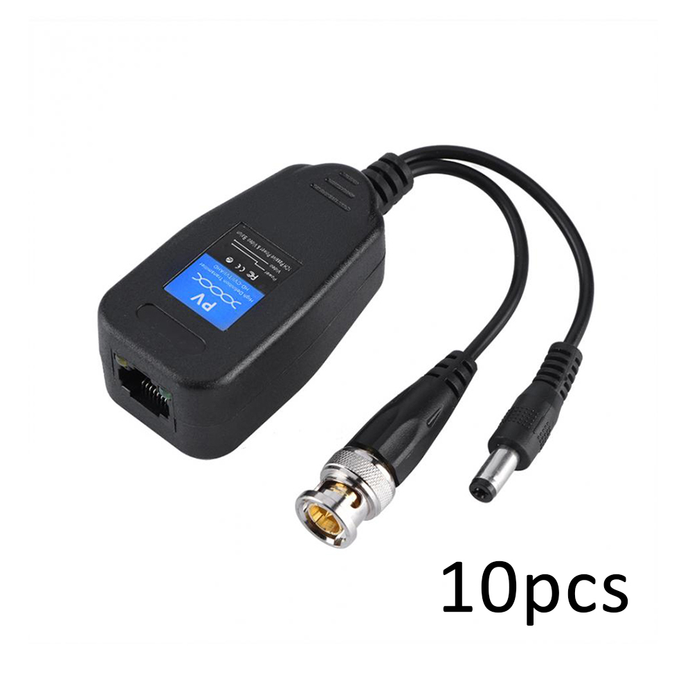 5 pares CCTV Coax BNC Video Power Balun transceptor a CAT5e 6 RJ45 conector