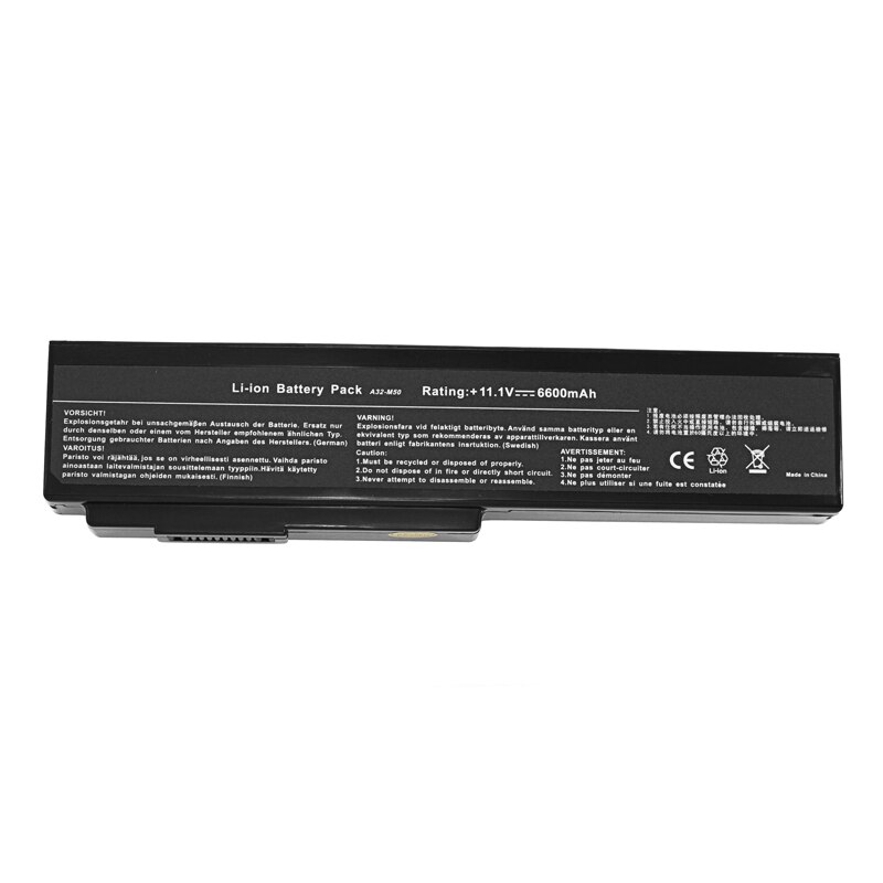 Laptop Battery For Asus N61 N61J N61Jq N61V N61Vg N61Ja N61JV N53 M50 M50s N53S A32-M50 A32-N61 A32-X64 A33-M50 6c
