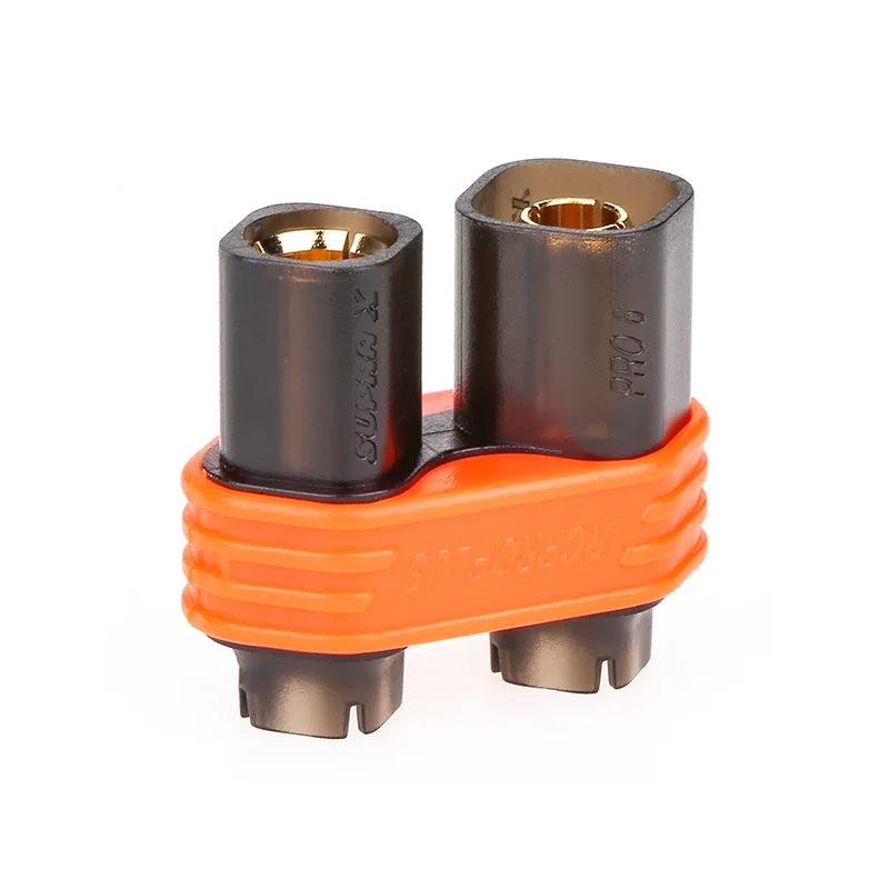 200A REB 6808 PRO D6 Gold-plated Plug 6mm Electric Vehicle Lithium Battery Connector Female No Soldering Required Banana Socket