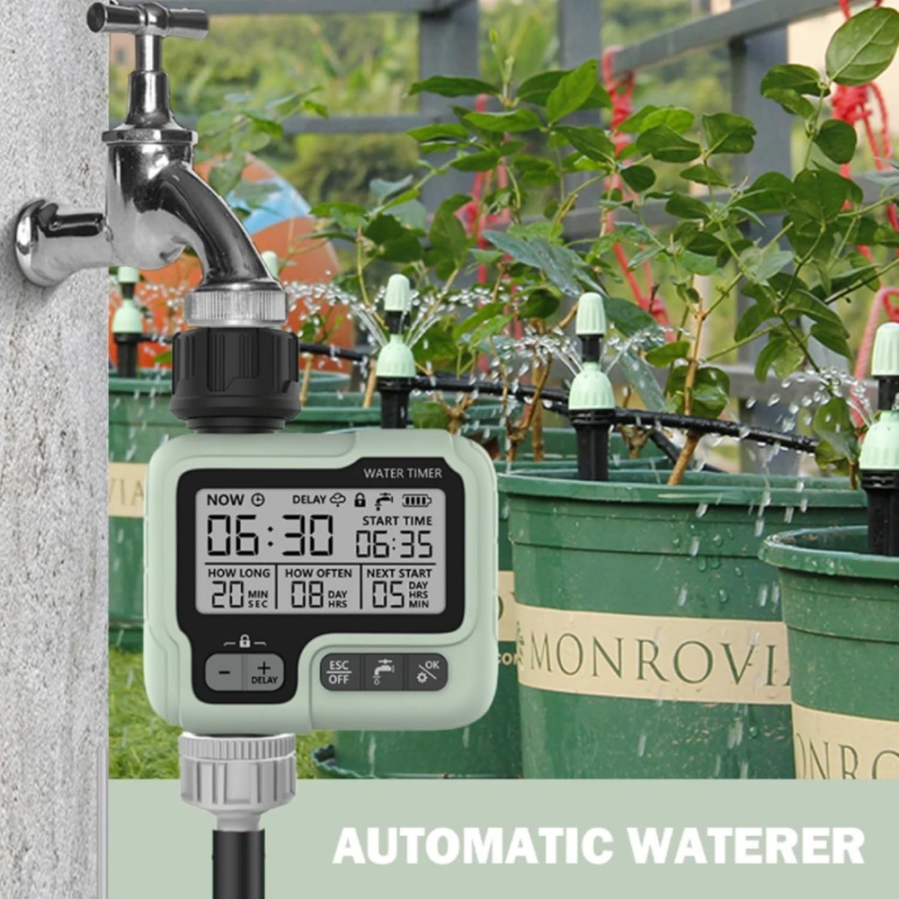 Timing System Outlet Water Timer Precisely Watering Up Outdoor Automatic Irrigation Fully Adjustable Program Watering Timer